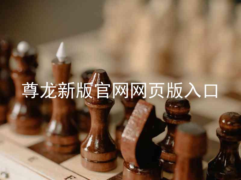 尊龙新版官网网页版入口